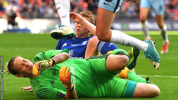 Ann-Katrin Berger in the 2017 Women's FA Cup final