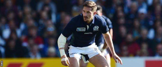 Henry Pyrgos captained Scotland at the start of the match