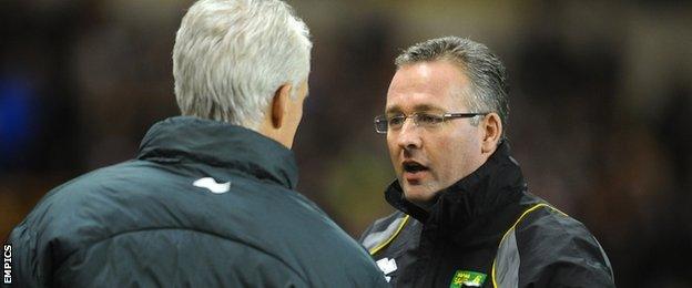 Mick McCarthy was Wolves manager when he first encountered Paul Lambert, then boss of Ipswich's rivals Norwich City, in the Premier League, in December 2011