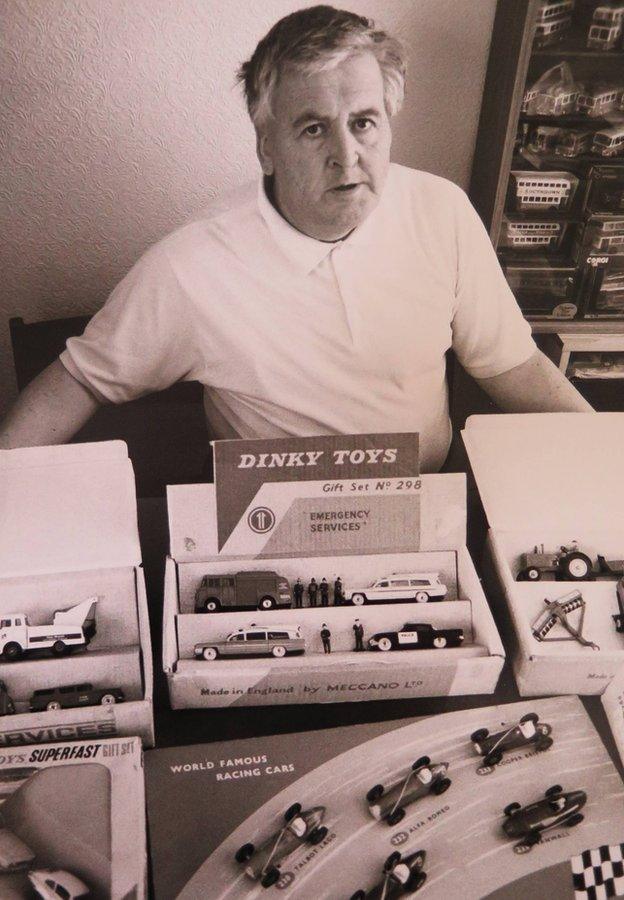 John Kinchen and his Dinky toys