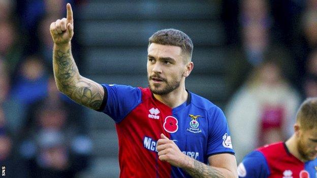 George Oakley in action for Inverness