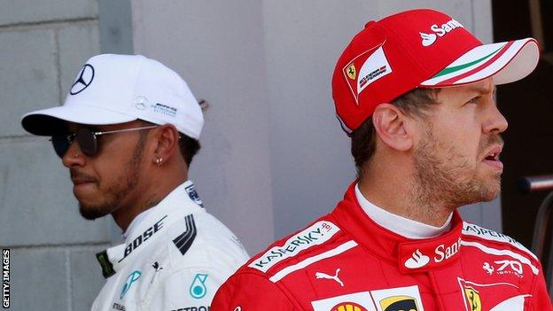 Hamilton and Vettel