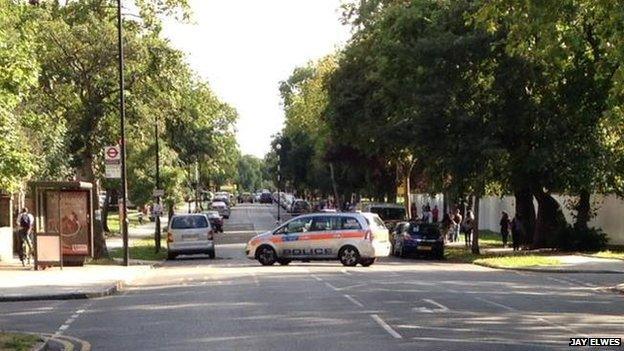 Kings Avenue, near scene of shooting