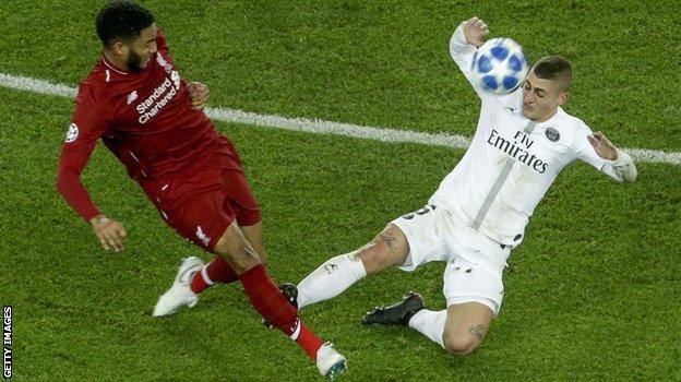 Marco Verratti and Joe Gomez