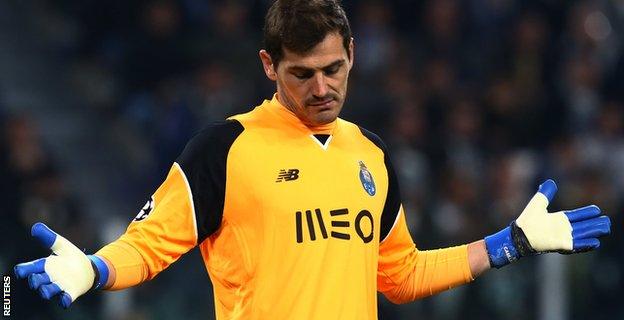 Porto keeper Iker Casillas