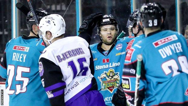 David Rutherford was on target twice for the Giants