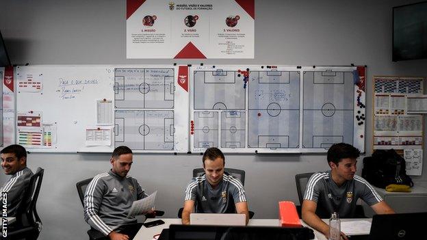 Coaches at Benfica's academy