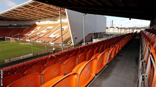 Blackpool's Bloomfield Road stadium