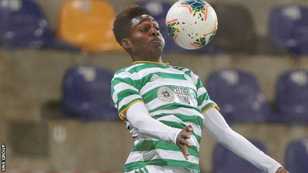 Celtic full-back Jeremie Frimpong