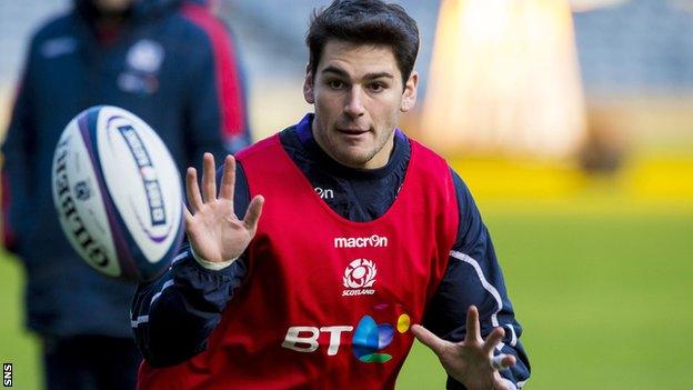 Scotland scrum-half Sam Hidalgo-Clyne