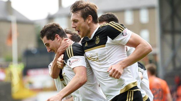 Kenny McLean scored his third Aberdeen goal of the season