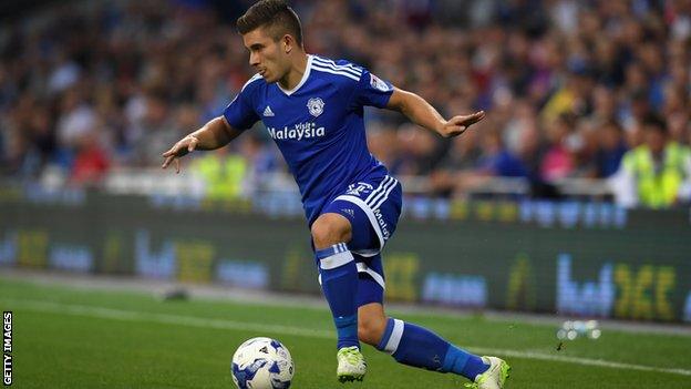 Cardiff City left back Declan John