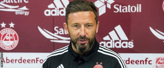 Aberdeen manager Derek McInnes