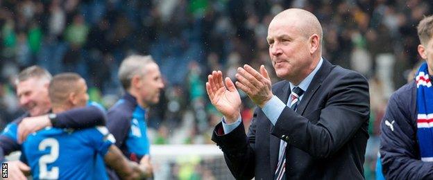 Rangers manager Mark Warburton