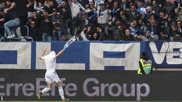 SPAL veteran Sergio Floccari scored the winner against Juventus