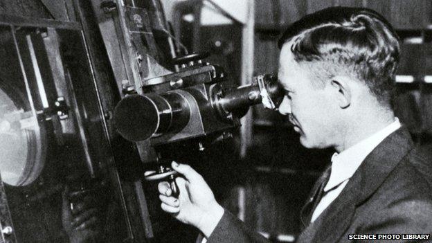 US astronomer Clyde Tombaugh