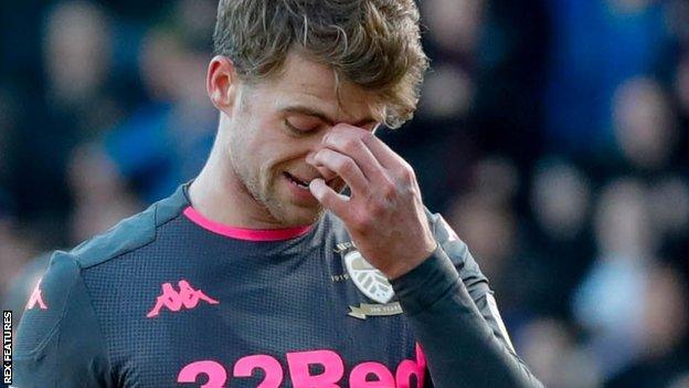 Patrick Bamford looks dejected