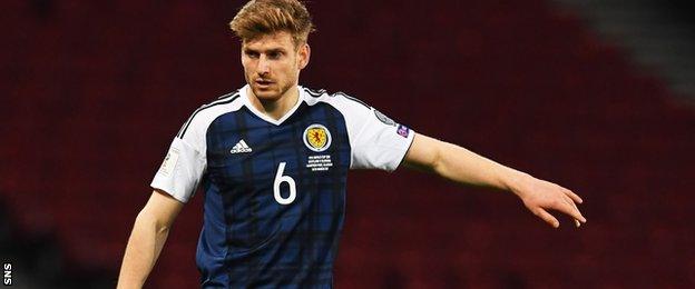 Stuart Armstrong made his Scotland debut and