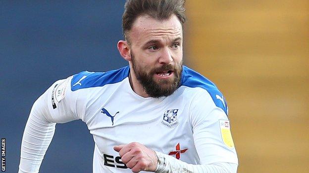 Danny Lloyd in action for Tranmere Rovers