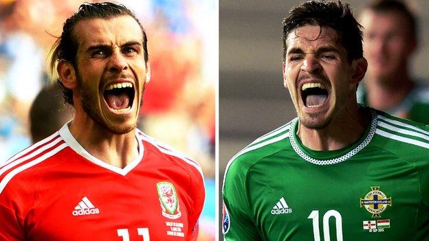 Gareth Bale and Kyle Lafferty