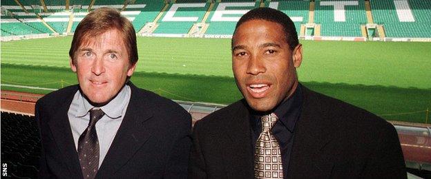 Kenny Dalglish and John Barnes at Celtic