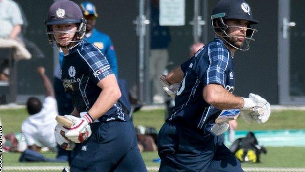 Kyle Coetzer (right) and Matthew Cross both made centuries in Beckenham