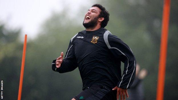 Lewis Ludlam in training for Northampton Saints