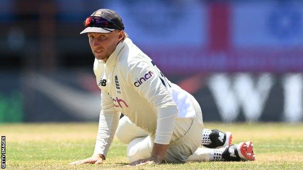 Joe Root during the third Test against West Indies