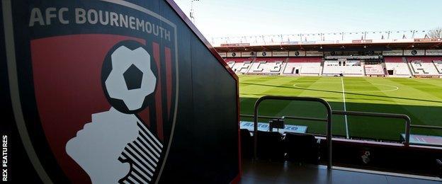 Bournemouth crest at Dean Court