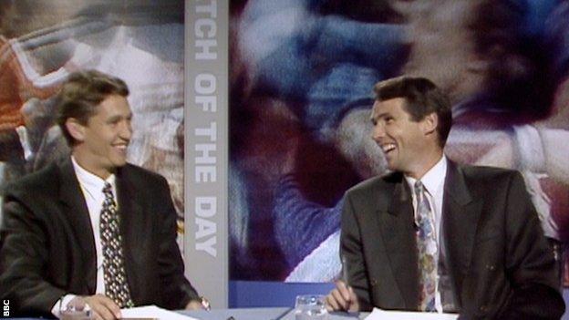 Gary Lineker and Alan Hansen