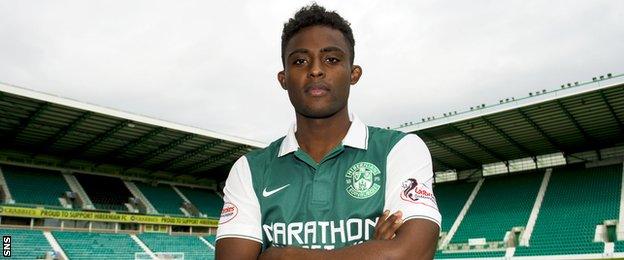 Hibernian forward Islam Feruz