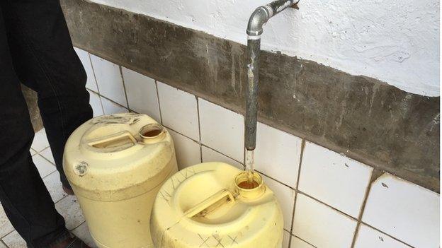 Water coming from tap