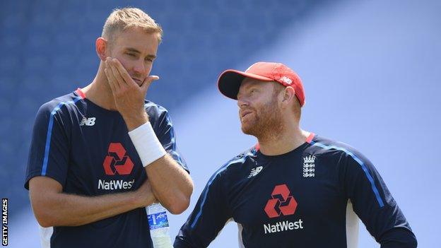 Stuart Broad and Jonny Bairstow