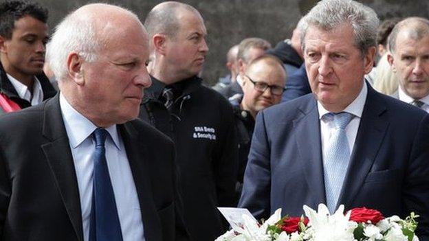 Greg Dyke (left) and Roy Hodgson