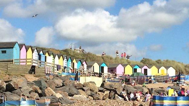 Beach huts