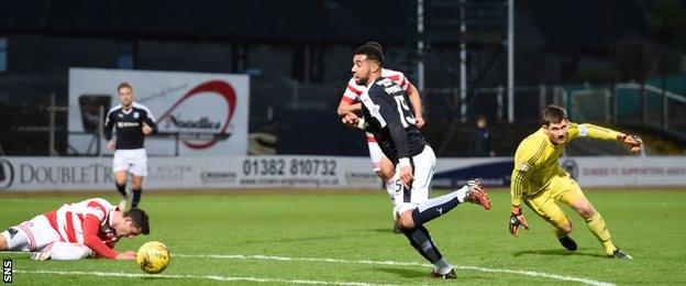 Kane Hemmings scores for Dundee