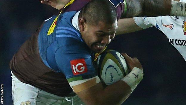 Harlequins forward Mat Luamanu