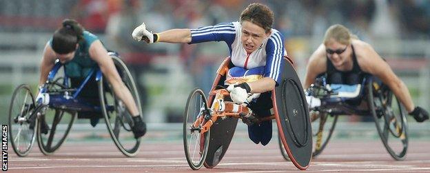 Baroness Tanni Grey-Thompson dominated from 100m to marathon distance