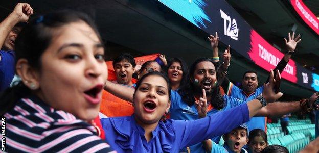 India supporters celebrate