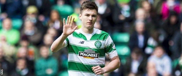 Celtic left-back Kieran Tierney