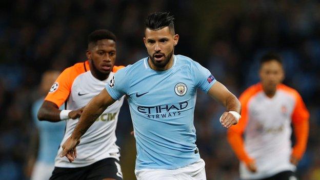 Manchester City's Sergio Aguero