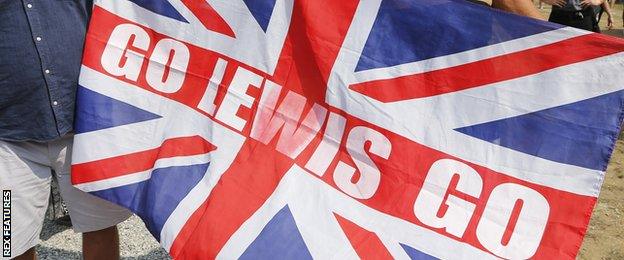 Lewis Hamilton flag