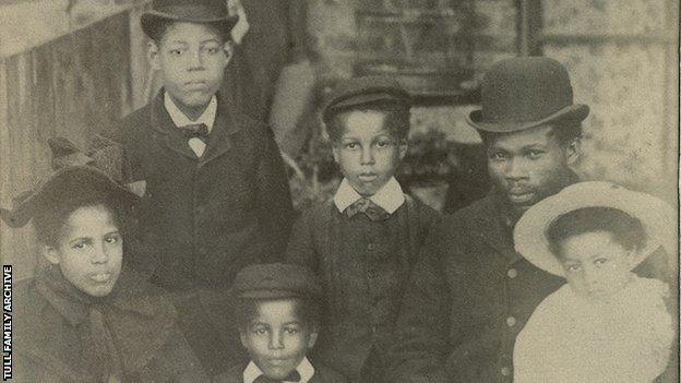 Walter Tull with his family