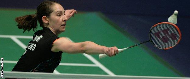 Kirsty Gilmour in action at the European Championships