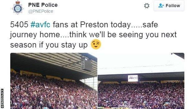 PNE Police tweet