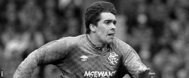 Ian McCall in action for Rangers