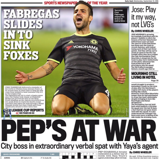 Daily Mail back page