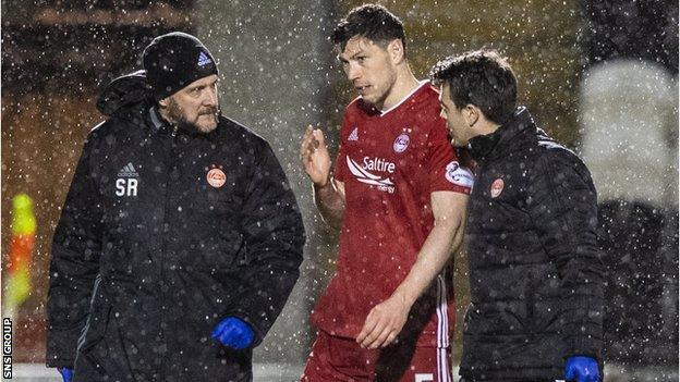 McKenna could have torn his hamstring against St Mirren, according to Aberdeen boss Derek McInnes