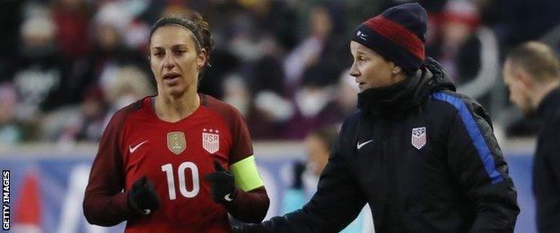 Carli Lloyd and Jill Ellis