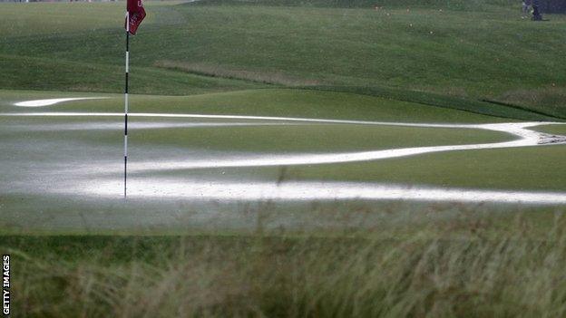 The fifth green at Oakmont